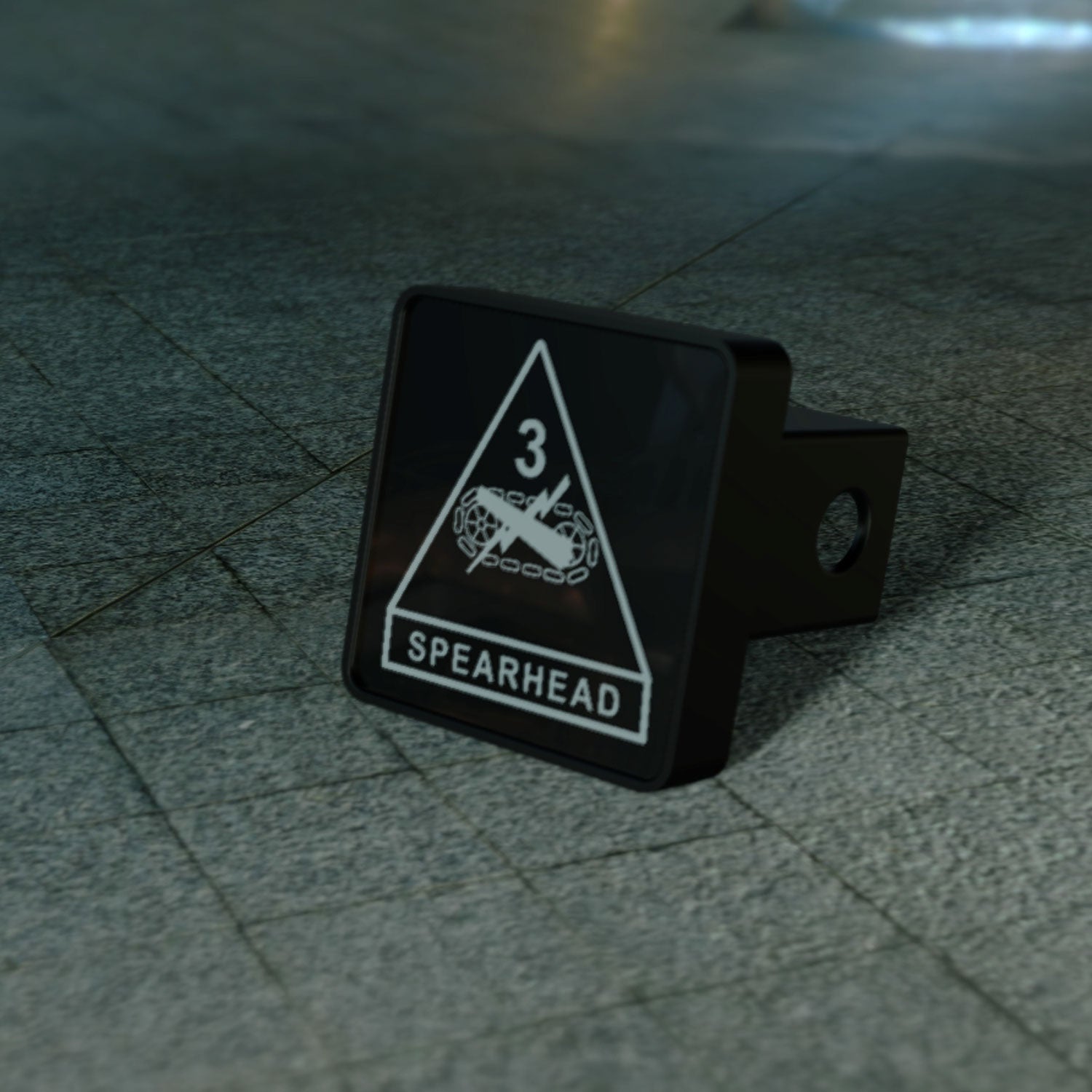 3rd Armored Division LED Hitch Cover - Brake Light